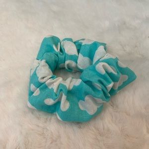 Buy 2/$12 Hand made scrunchie, clouds